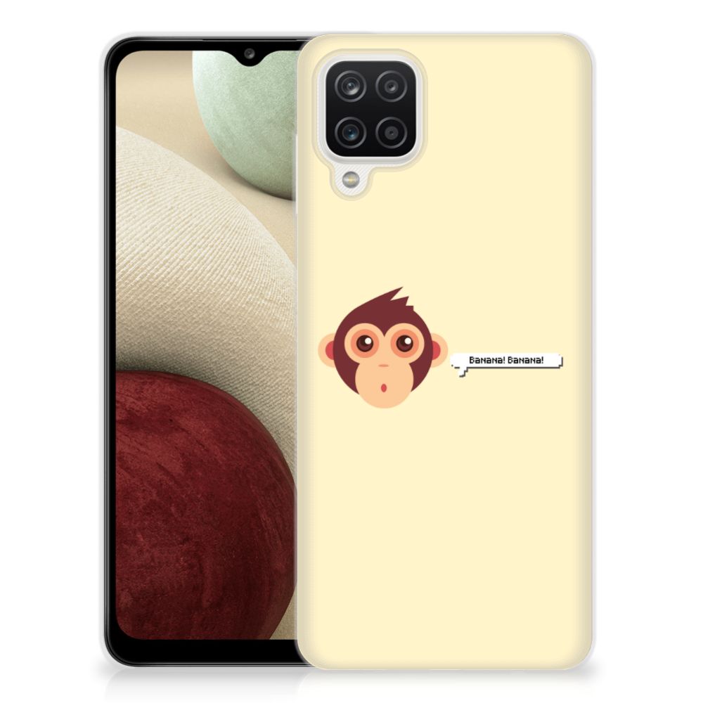 Samsung Galaxy A12 Telefoonhoesje met Naam Monkey