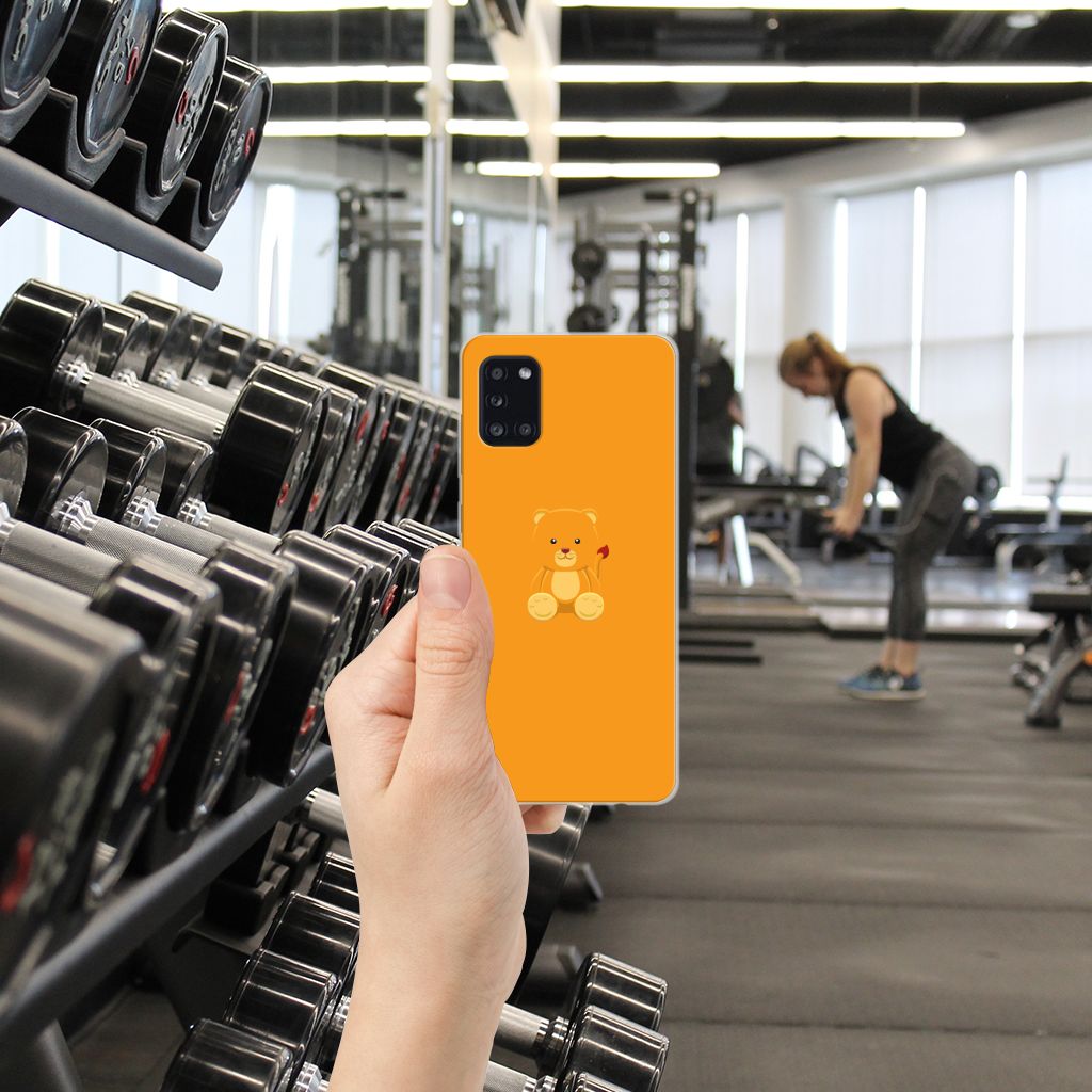 Samsung Galaxy A31 Telefoonhoesje met Naam Baby Beer B2C Telecom
