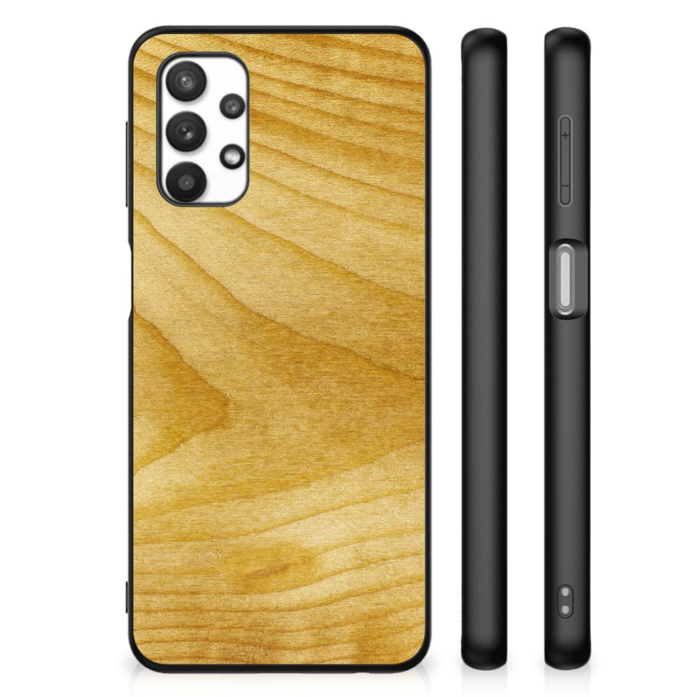 Samsung Galaxy A32 5G Houten Print Telefoonhoesje Licht Hout B2C Telecom