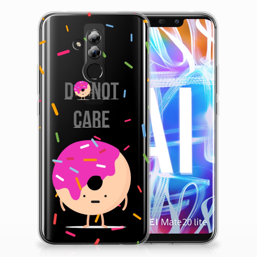 Huawei Mate 20 Lite Siliconen Case Donut Roze