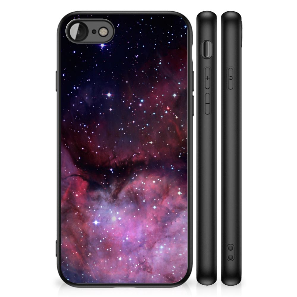 Backcover voor iPhone SE 2022 | SE 2020 | 7/8 Galaxy met een prachtig sterrenhemel ontwerp.