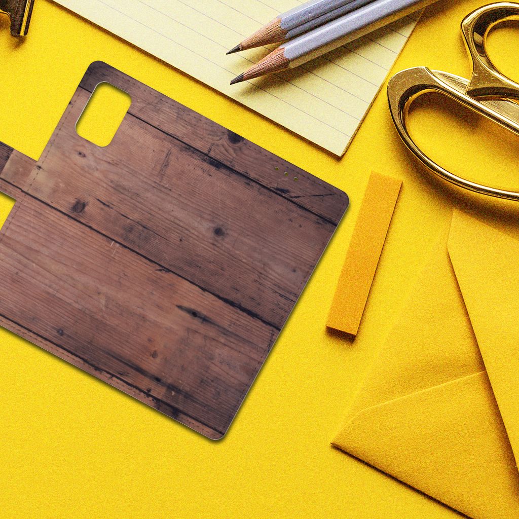 Samsung Galaxy A02s | M02s Book Style Case Old Wood