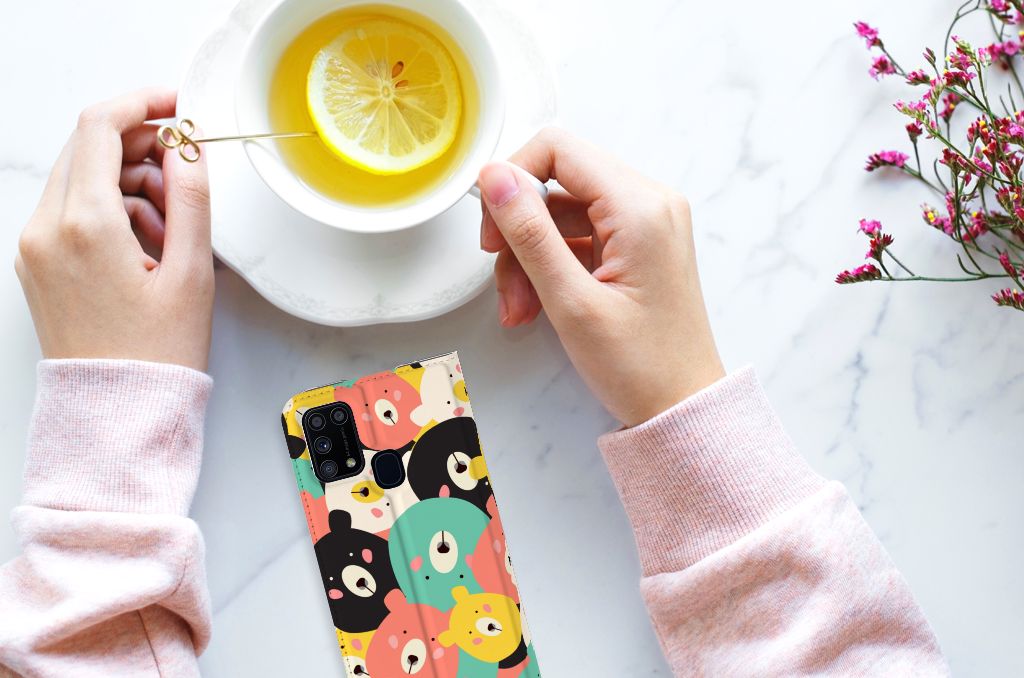 Samsung Galaxy M31 Magnet Case Bears - B2C Telecom