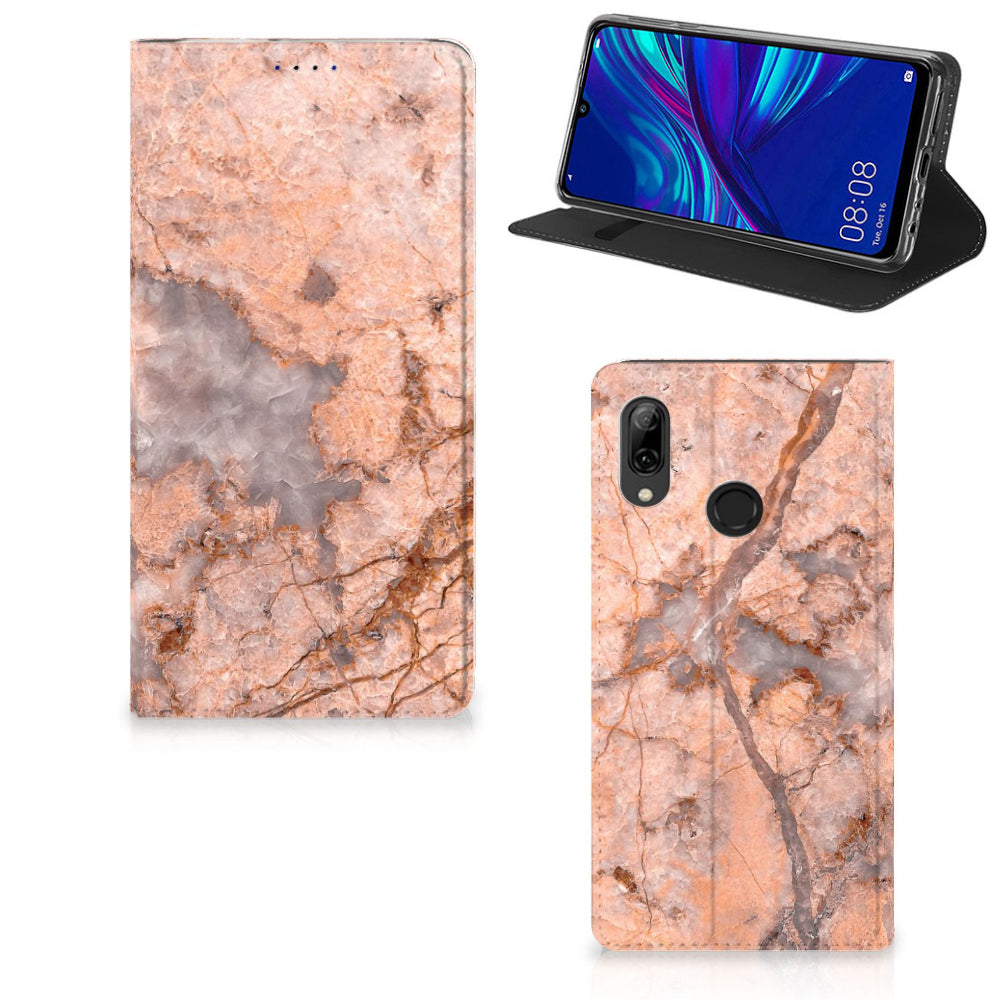 Huawei P Smart (2019) Standcase Marmer Oranje