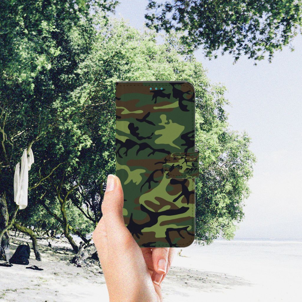 Samsung Galaxy A73 5G Telefoon Hoesje Army Dark
