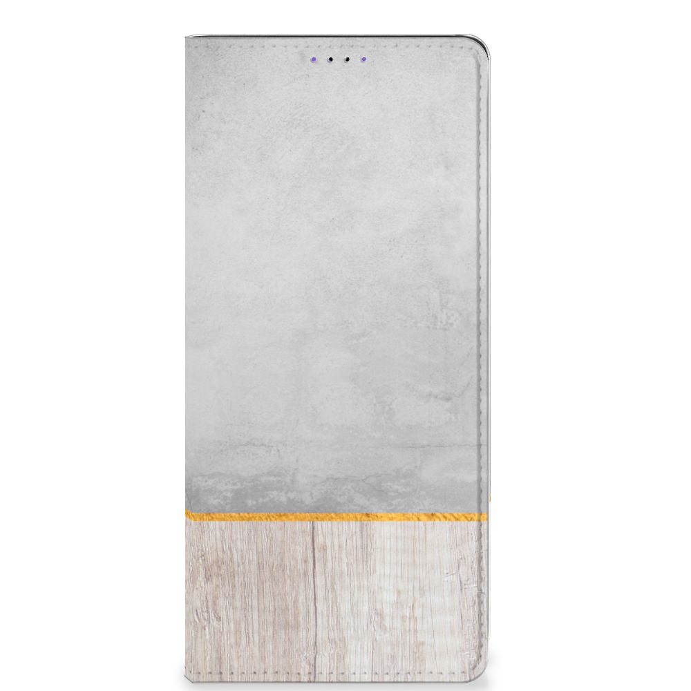 Samsung Galaxy A22 5G Book Wallet Case Wood Concrete - B2C Telecom