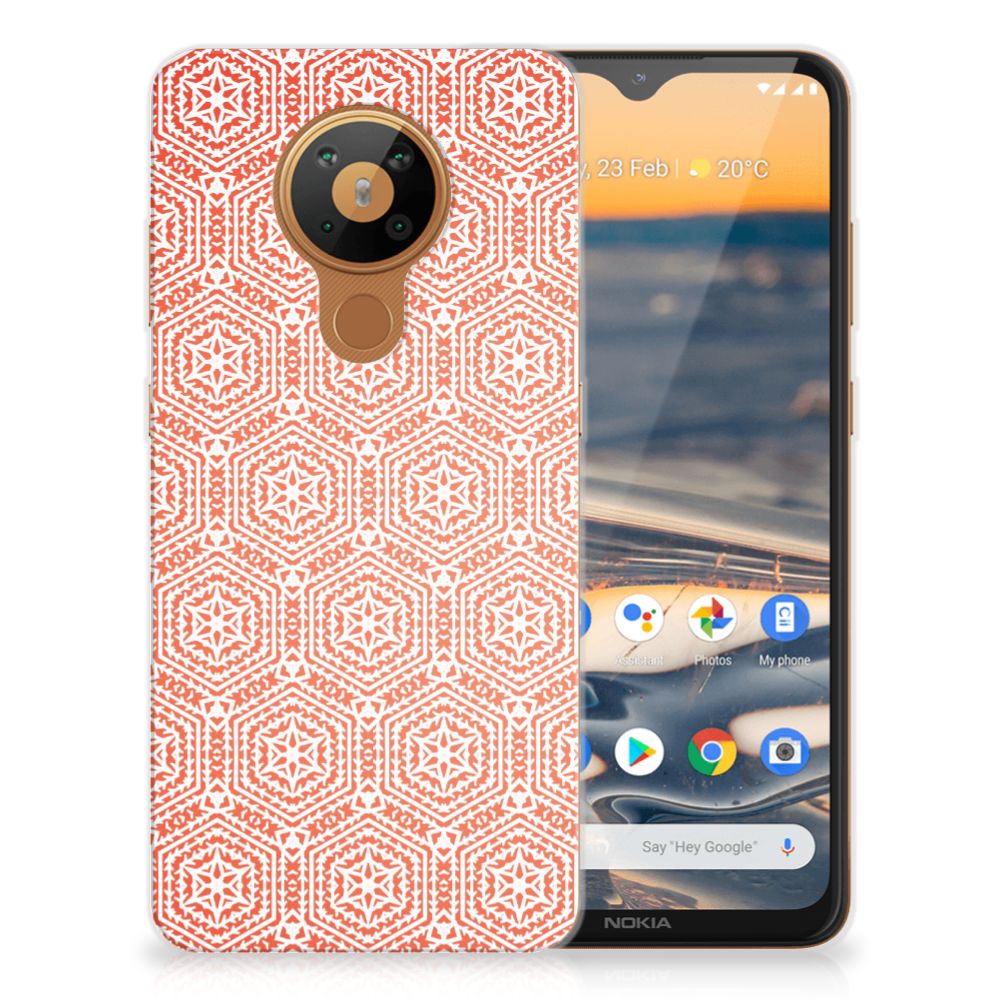 Nokia 5.3 TPU bumper Pattern Orange B2C Telecom