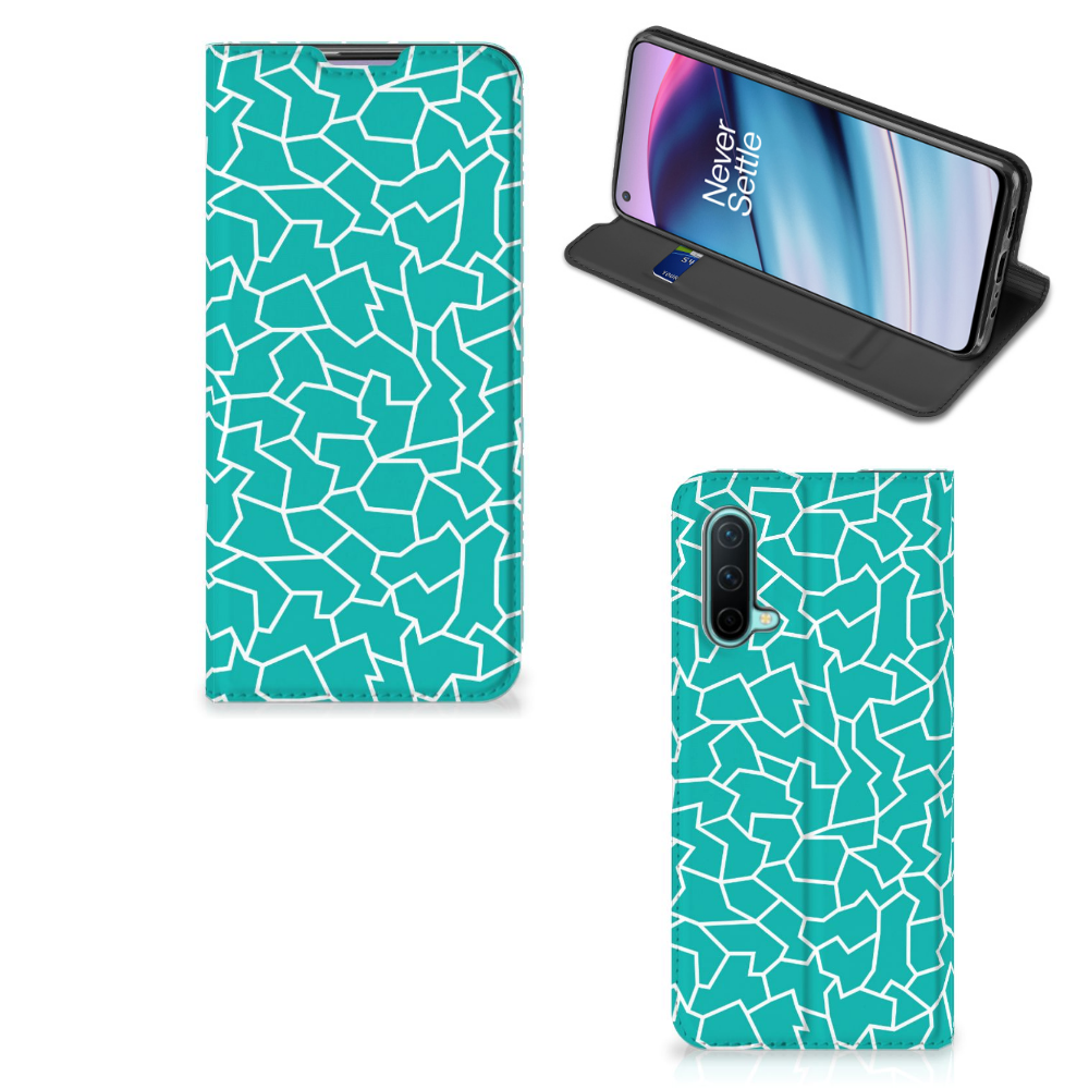 OnePlus Nord CE 5G Bookcase Cracks Blue - B2C Telecom