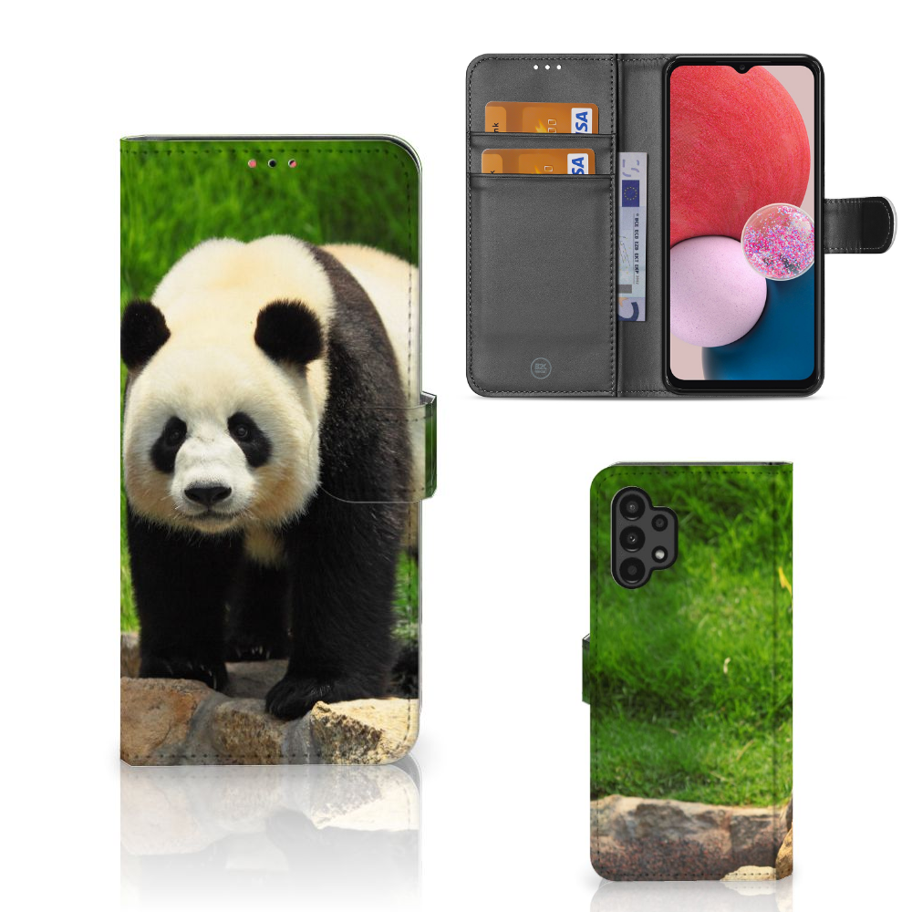 Samsung Galaxy A13 (4G) Telefoonhoesje met Pasjes Panda