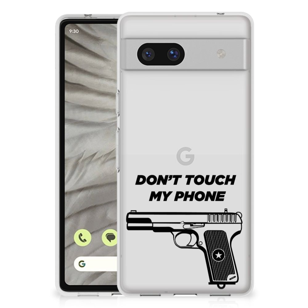 Google Pixel 7A Silicone-hoesje Pistol DTMP