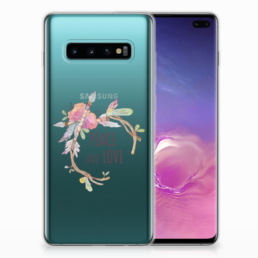 Samsung Galaxy S10 Plus Telefoonhoesje met Naam Boho Text