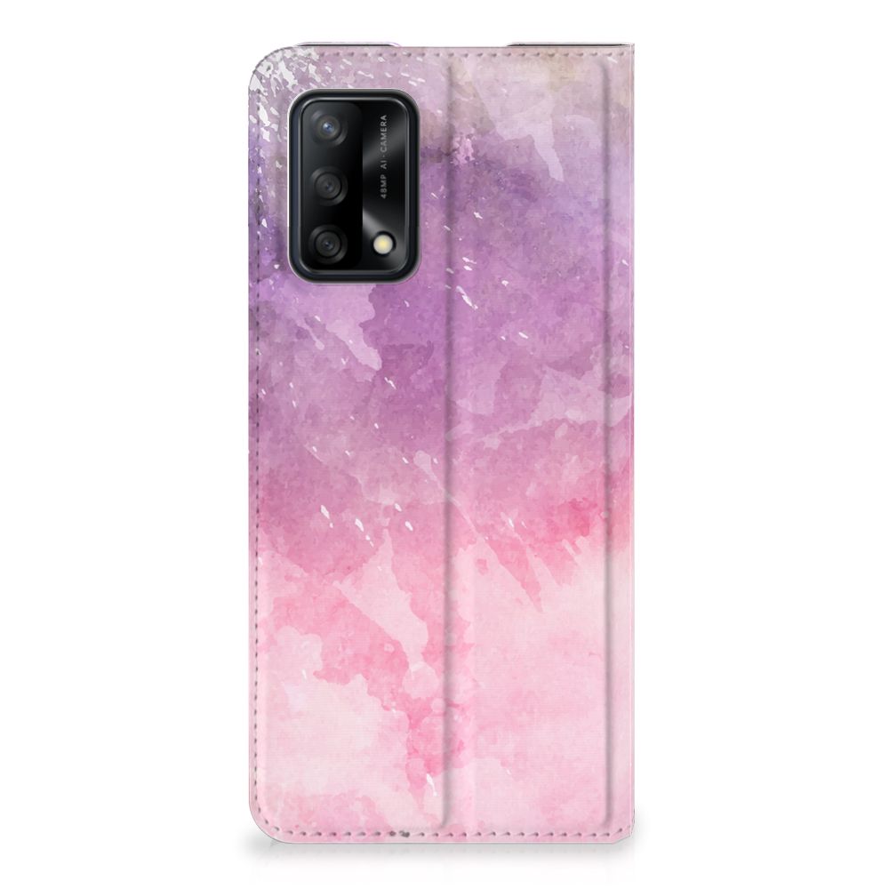 Bookcase OPPO A74 4G Pink Purple Paint - B2C Telecom