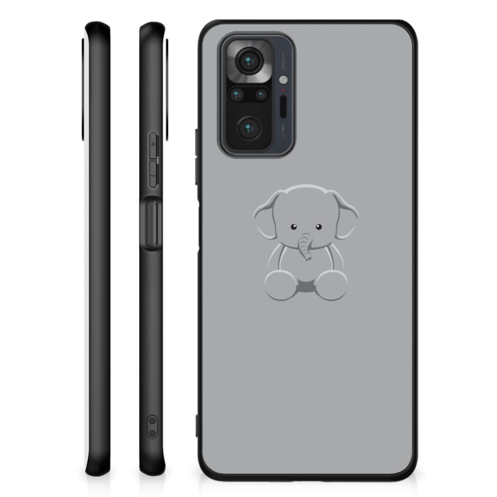 Xiaomi Redmi Note 10 Pro Hoesje Grijs Baby Olifant B2C Telecom