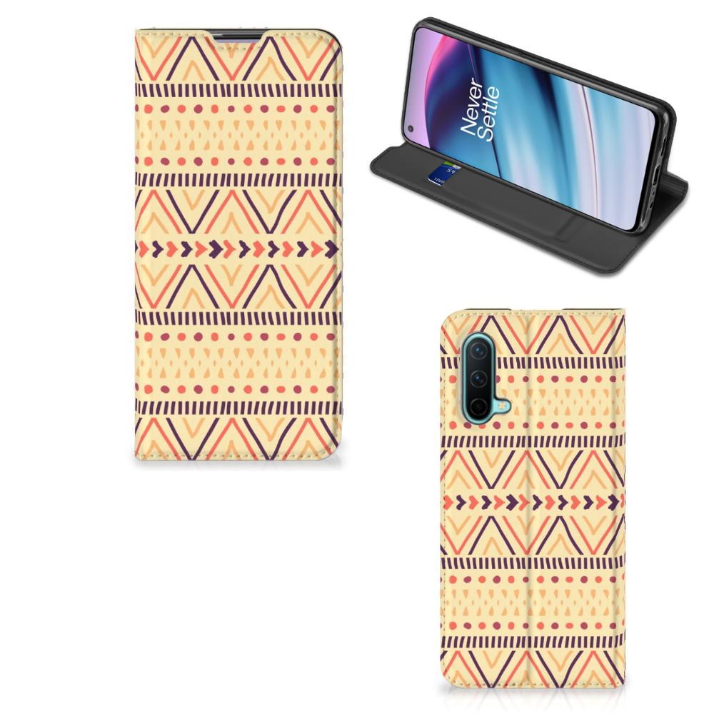 OnePlus Nord CE 5G Hoesje met Magneet Aztec Yellow - B2C Telecom