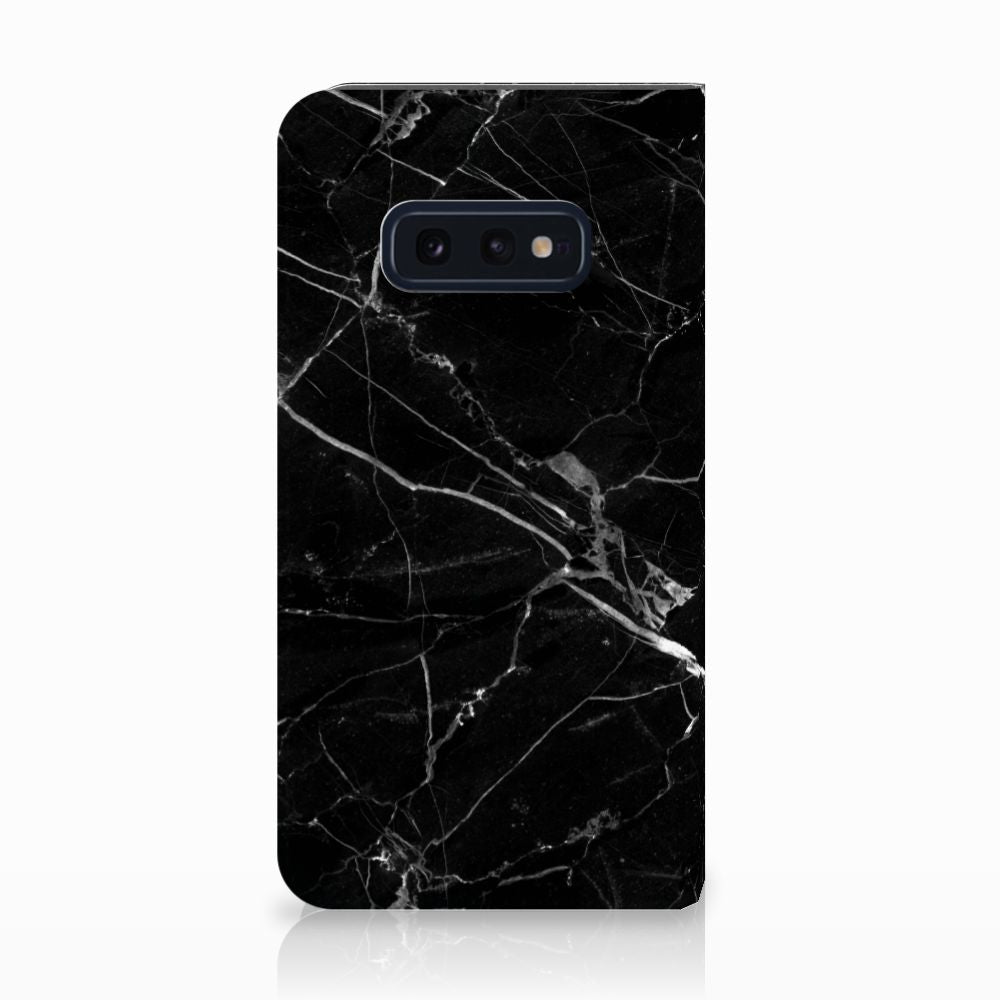 Samsung Galaxy S10e Standcase Marmer Zwart - Origineel Cadeau Vader