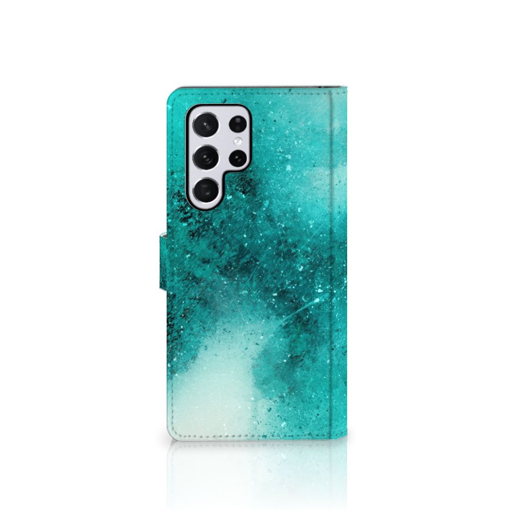 Hoesje Samsung Galaxy S22 Ultra Painting Blue