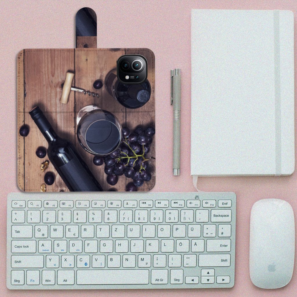 Xiaomi Mi 11 Book Cover Wijn