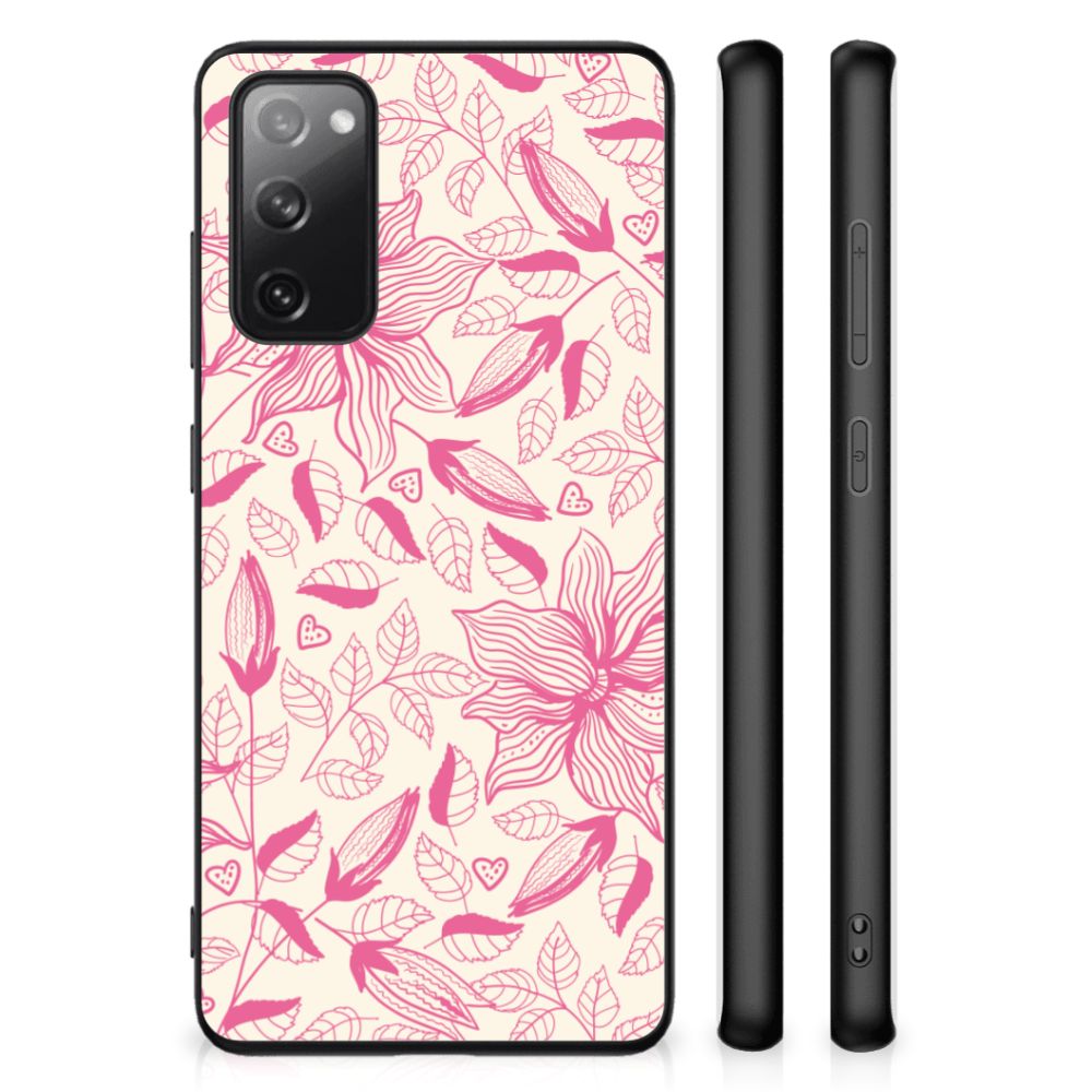 Samsung Galaxy S20 FE Bloemen Hoesje Pink Flowers B2C Telecom