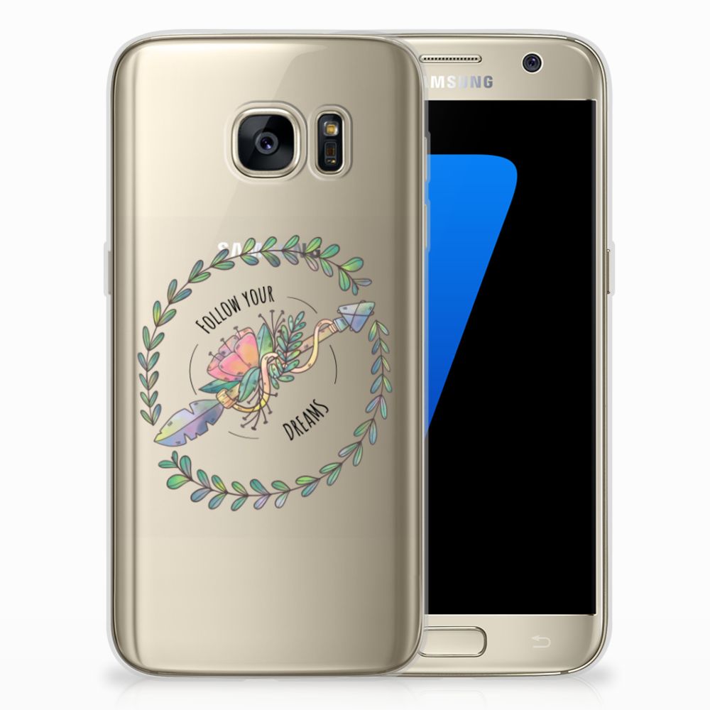 Samsung Galaxy S7 Telefoonhoesje met Naam Boho Dreams