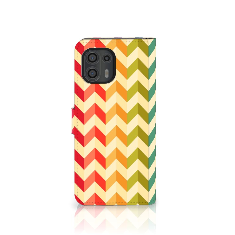 Motorola Edge 20 Lite Telefoon Hoesje Zigzag Multi Color