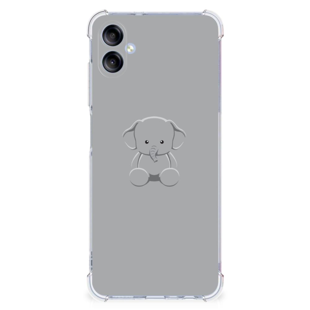 Samsung Galaxy A05 Stevig Bumper Hoesje Grijs Baby Olifant B2C Telecom