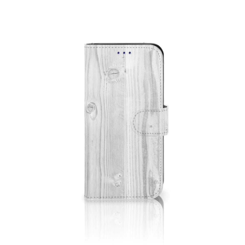 Samsung Galaxy S10e Book Style Case White Wood