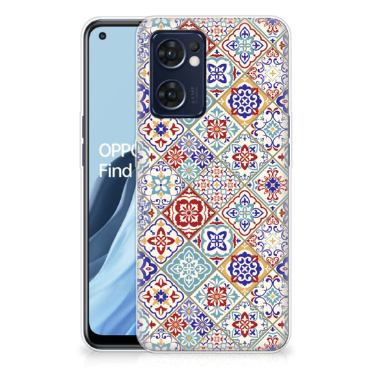 OPPO Reno 7 5G | Find X5 Lite TPU Siliconen Hoesje Tiles Color