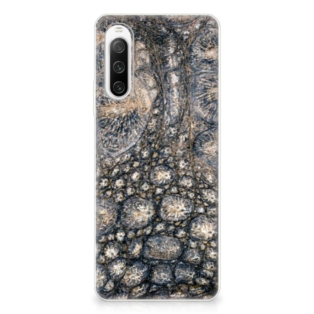 Sony Xperia 10 IV TPU Hoesje Krokodillenprint