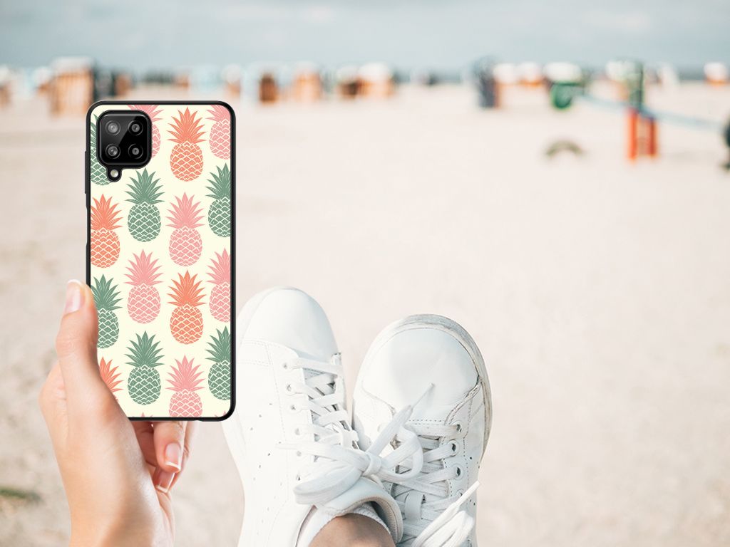 Samsung Galaxy A12 Back Cover Hoesje Ananas