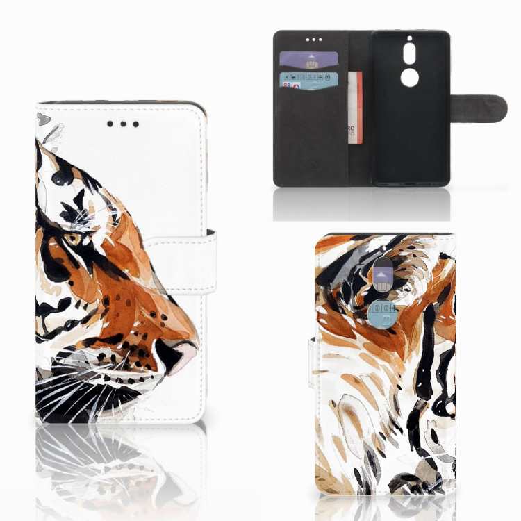 Hoesje Nokia 7 Watercolor Tiger