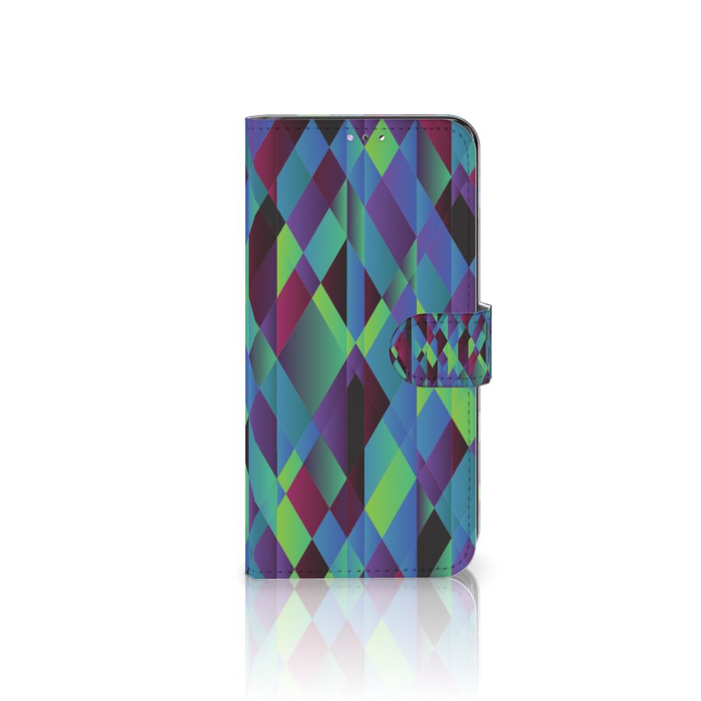 Samsung Galaxy A32 4G Book Case Abstract Green Blue