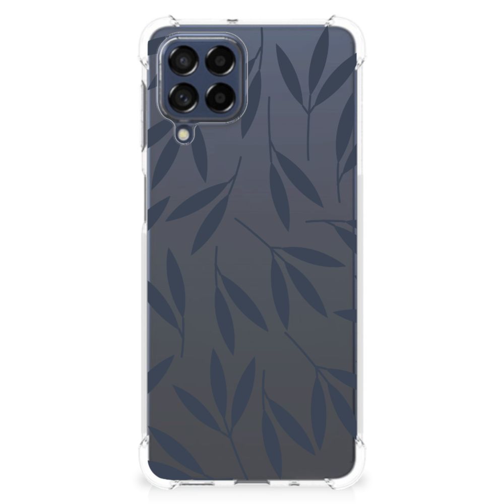 Samsung Galaxy M53 Case Leaves Blue