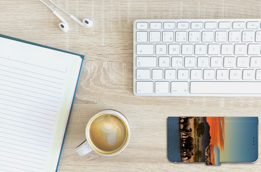 Apple iPhone Xs Max Telefoonhoesje met Pasjes Olifanten