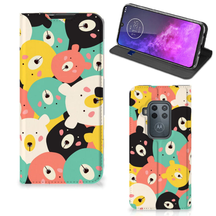 Motorola One Zoom Magnet Case Bears