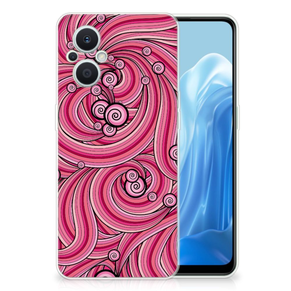 OPPO Reno8 Lite Hoesje maken Swirl Pink B2C Telecom