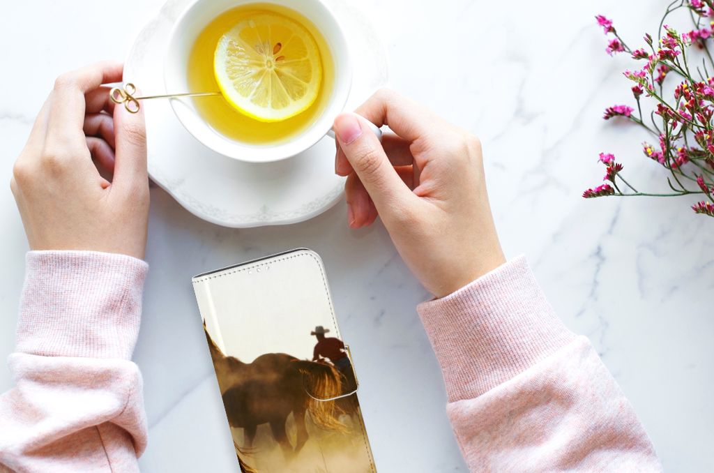 Motorola G8 Power Telefoonhoesje met Pasjes Design Cowboy