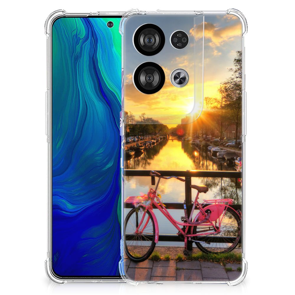 OPPO Reno8 Telefoonhoesje met valbescherming Amsterdamse Grachten B2C Telecom