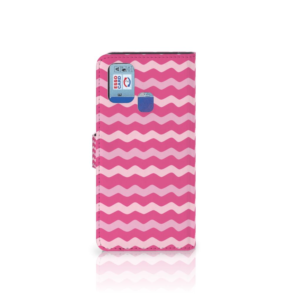 Samsung Galaxy M31 Telefoon Hoesje Waves Pink