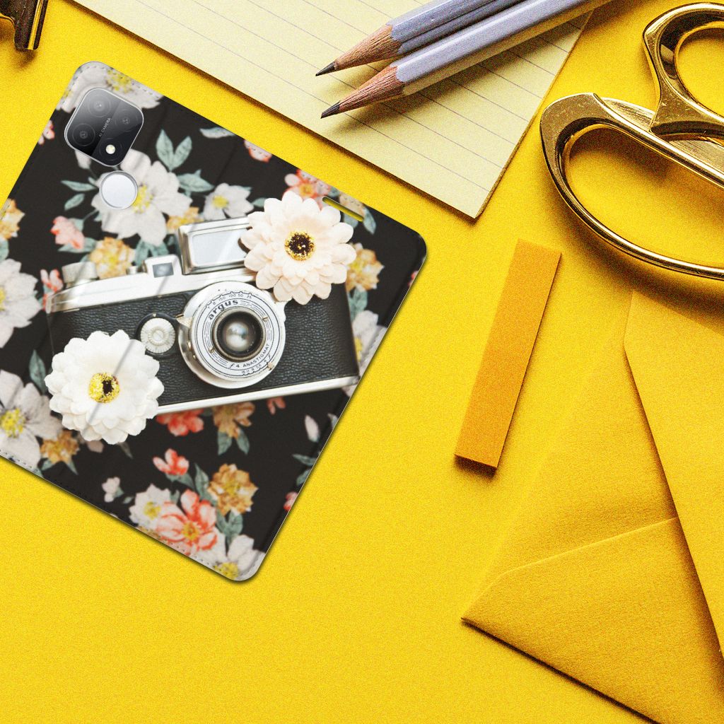 OPPO A15 Stand Case Vintage Camera - B2C Telecom