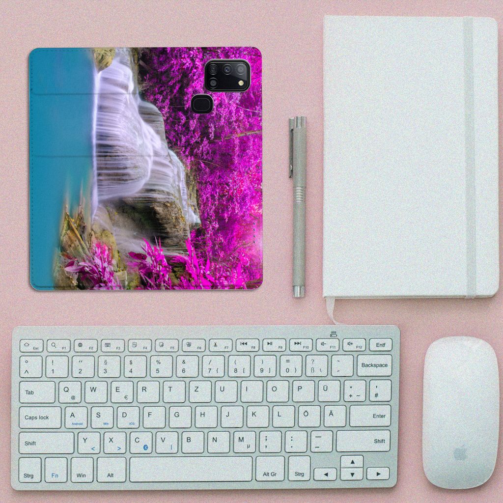 Samsung Galaxy A21s Book Cover Waterval - B2C Telecom