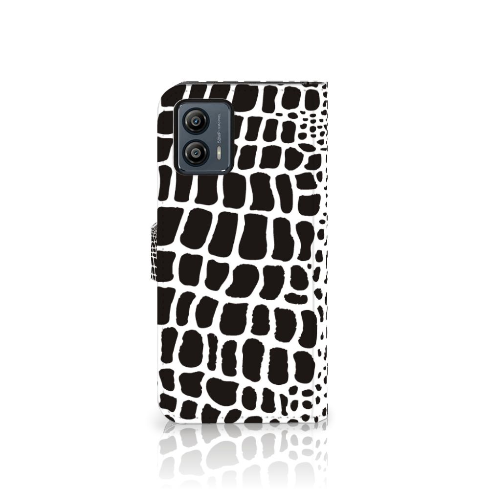 Motorola Moto G53 Telefoonhoesje met Pasjes Slangenprint