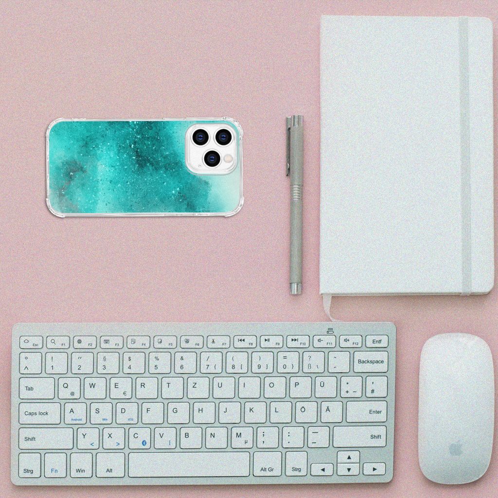 Back Cover iPhone 14 Pro Painting Blue B2C Telecom