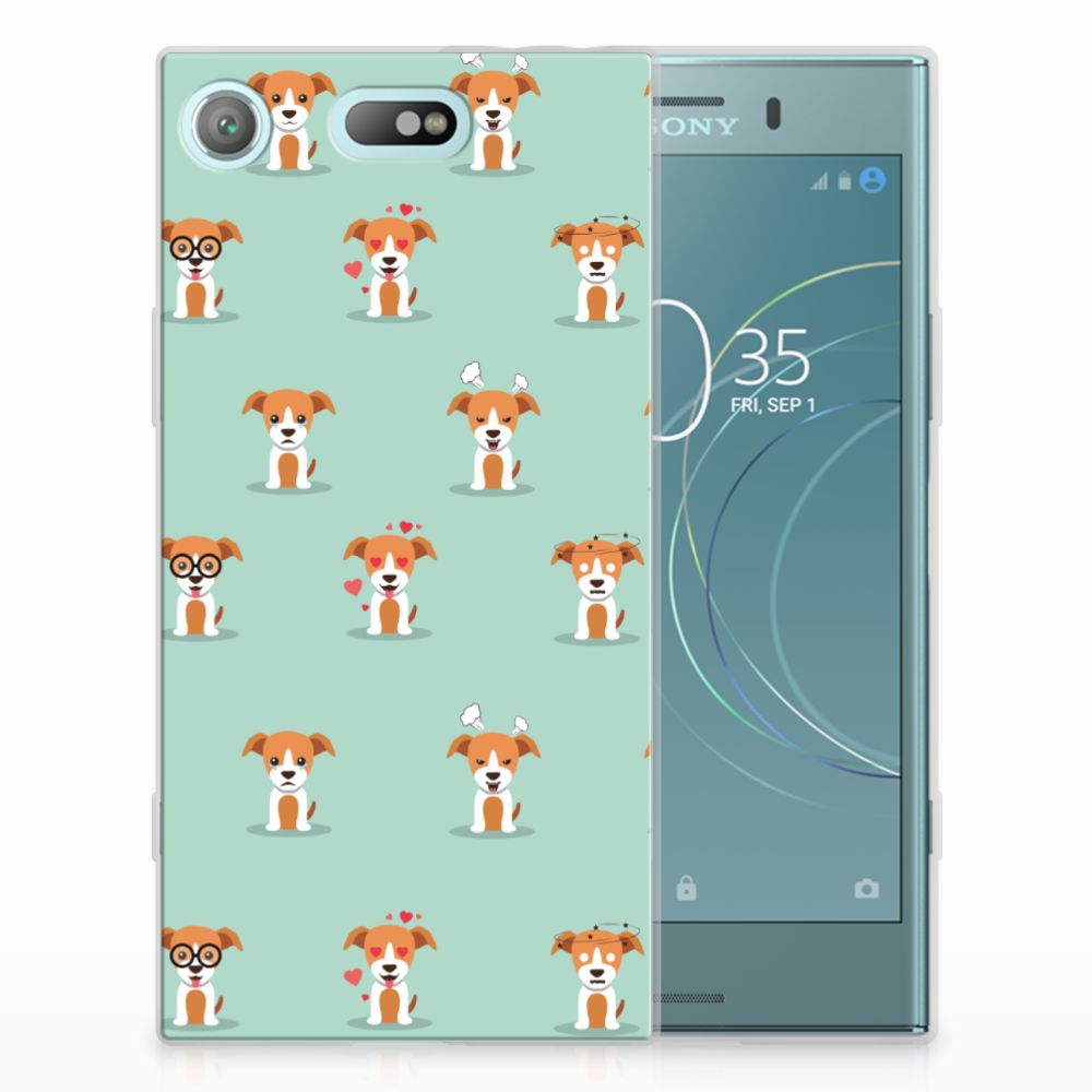 Sony Xperia XZ1 Compact TPU Hoesje Pups