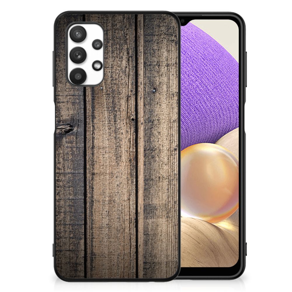 Samsung Galaxy A32 5G Houten Print Telefoonhoesje Steigerhout B2C Telecom