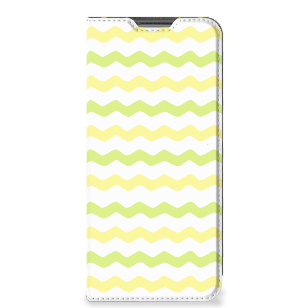 OPPO A96 | A76 Hoesje met Magneet Waves Yellow - B2C Telecom