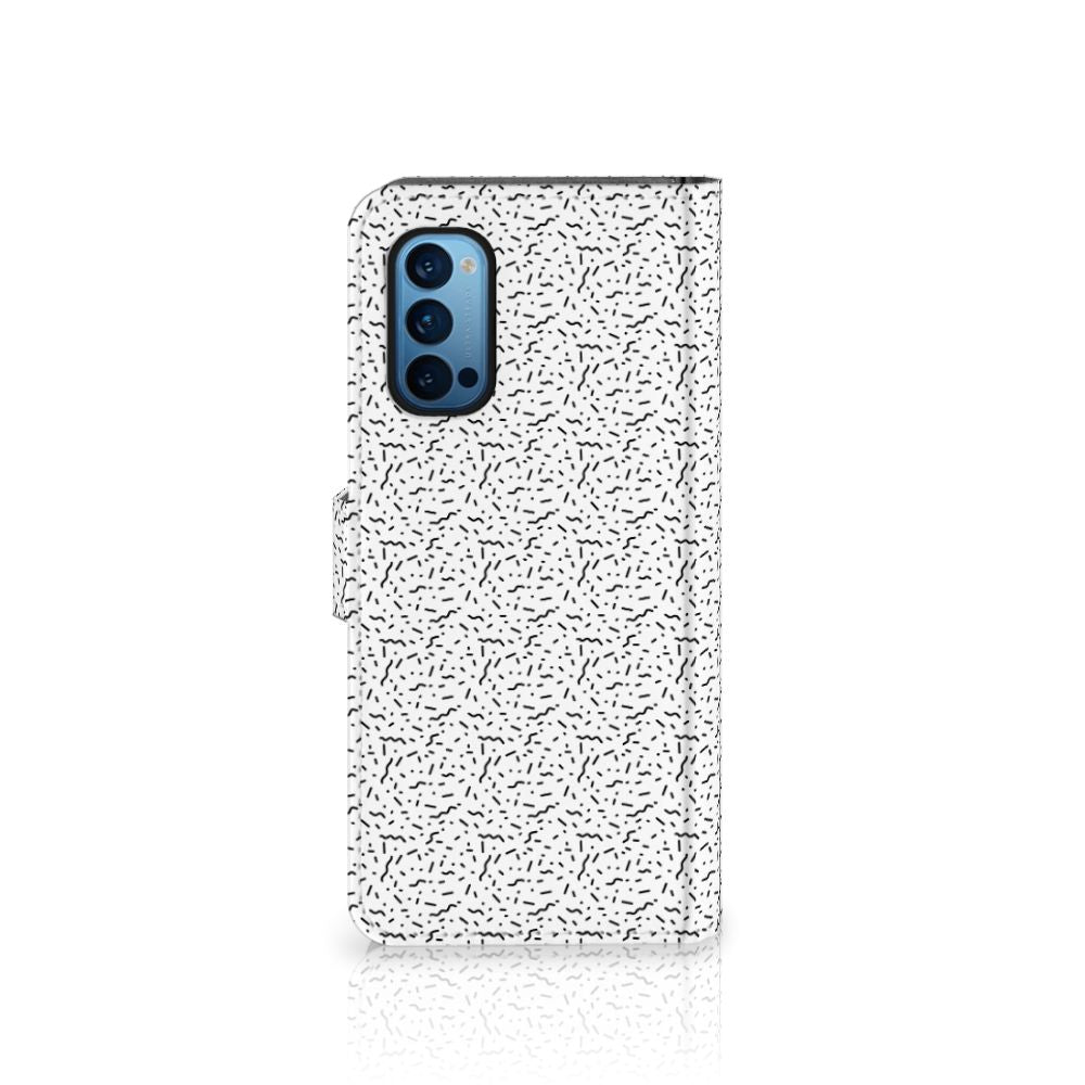 OPPO Reno 4 Pro 5G Telefoon Hoesje Stripes Dots