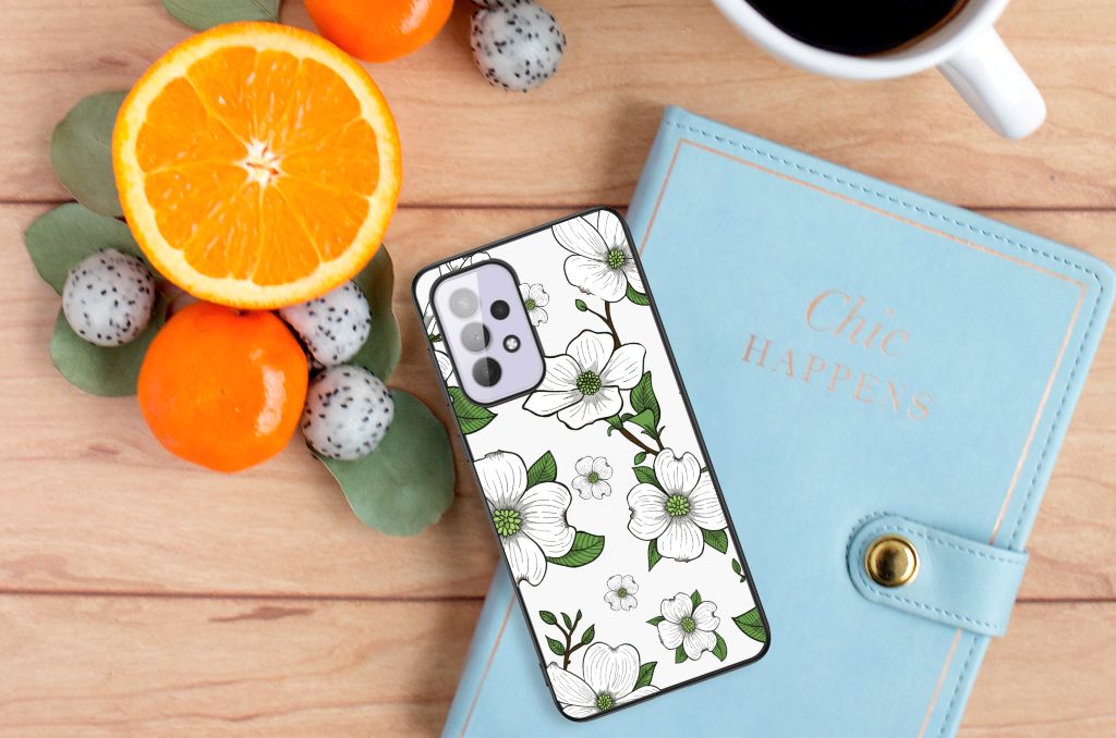 Samsung Galaxy A33 5G Bloemen Hoesje Dogwood Flowers B2C Telecom