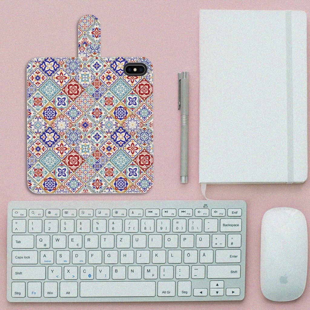 Apple iPhone X | Xs Bookcase Tiles Color