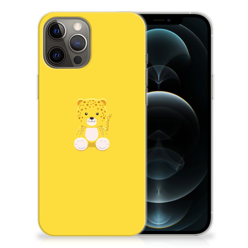iPhone 12 Pro Max Telefoonhoesje met Naam Baby Leopard B2C Telecom