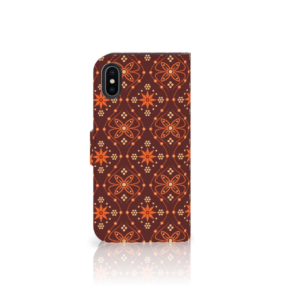 Apple iPhone X | Xs Telefoon Hoesje Batik Brown